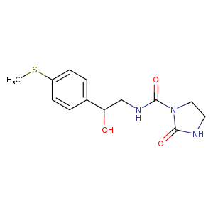 N-{2-hydroxy-2-[4-(methylsulfanyl)phenyl]ethyl}-2-oxoimidazolidine-1-carboxamide
