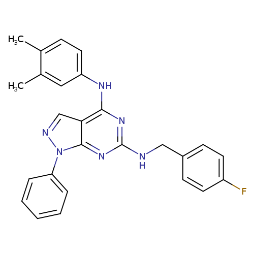 N4-(3,4-dimethylphenyl)-N6-[(4-fluorophenyl)methyl]-1-phenyl-1H-pyrazolo[3,4-d]pyrimidine-4,6-diamine