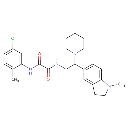 N-(5-chloro-2-methylphenyl)-N'-[2-(1-methyl-2,3-dihydro-1H-indol-5-yl)-2-(piperidin-1-yl)ethyl]ethanediamide
