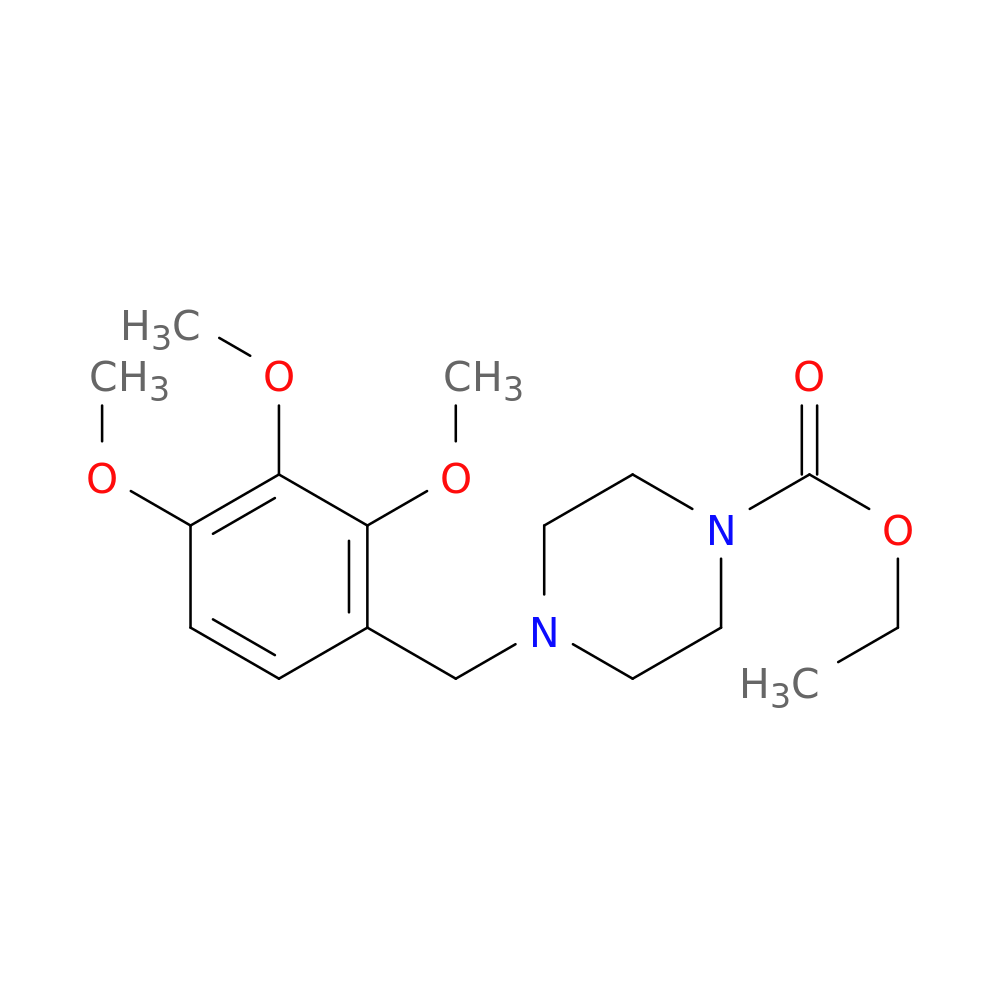 Ethyl 4-[(2,3,4-trimethoxyphenyl)methyl]-1-piperazinecarboxylate