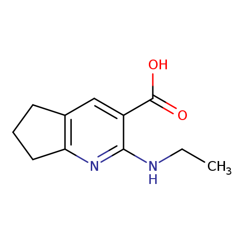 2-(ethylamino)-5H,6H,7H-cyclopenta[b]pyridine-3-carboxylic acid
