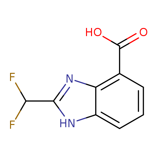 2-(difluoromethyl)-1H-1,3-benzodiazole-4-carboxylic acid