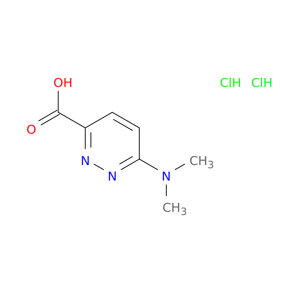 6-(dimethylamino)pyridazine-3-carboxylic acid dihydrochloride