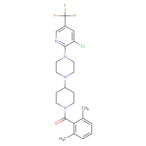1-[3-chloro-5-(trifluoromethyl)pyridin-2-yl]-4-[1-(2,6-dimethylbenzoyl)piperidin-4-yl]piperazine