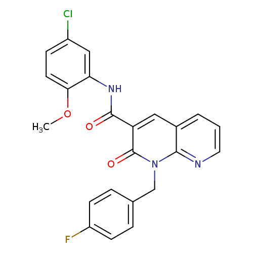 N-(5-chloro-2-methoxyphenyl)-1-[(4-fluorophenyl)methyl]-2-oxo-1,2-dihydro-1,8-naphthyridine-3-carboxamide