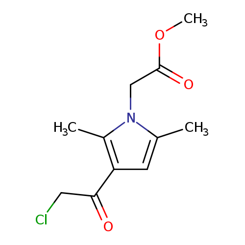 methyl 2-[3-(2-chloroacetyl)-2,5-dimethyl-1H-pyrrol-1-yl]acetate