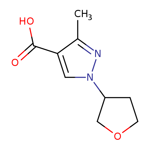 3-Methyl-1-(tetrahydrofuran-3-yl)-1H-pyrazole-4-carboxylic acid