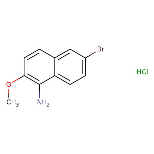 6-bromo-2-methoxynaphthalen-1-aminehydrochloride
