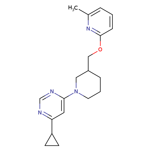 4-cyclopropyl-6-(3-{[(6-methylpyridin-2-yl)oxy]methyl}piperidin-1-yl)pyrimidine