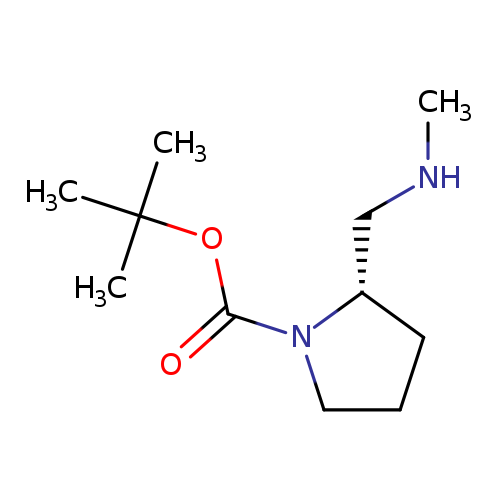1-Pyrrolidinecarboxylic acid, 2-[(methylamino)methyl]-, 1,1-dimethylethyl ester, (2S)-
