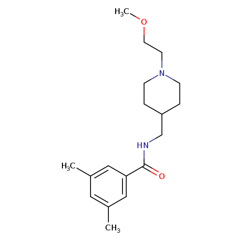 N-{[1-(2-methoxyethyl)piperidin-4-yl]methyl}-3,5-dimethylbenzamide