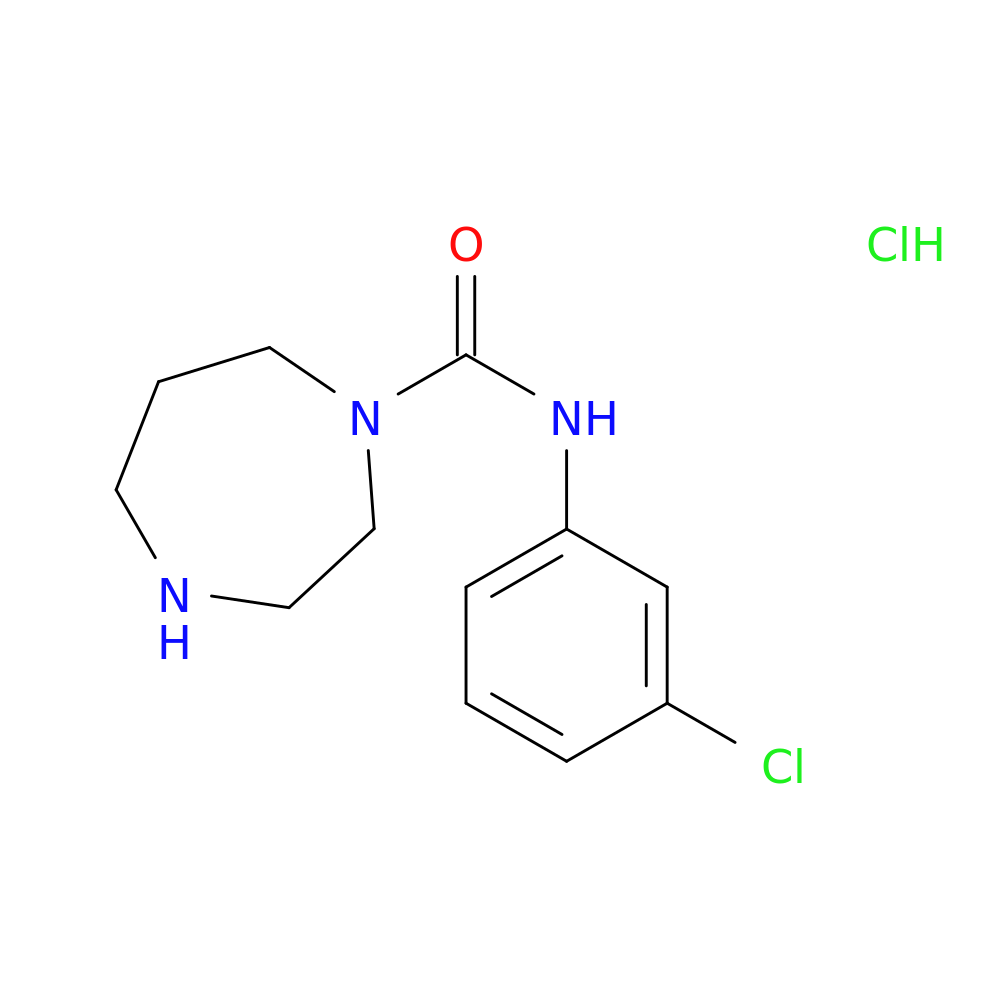 N-(3-chlorophenyl)-1,4-diazepane-1-carboxamide hydrochloride
