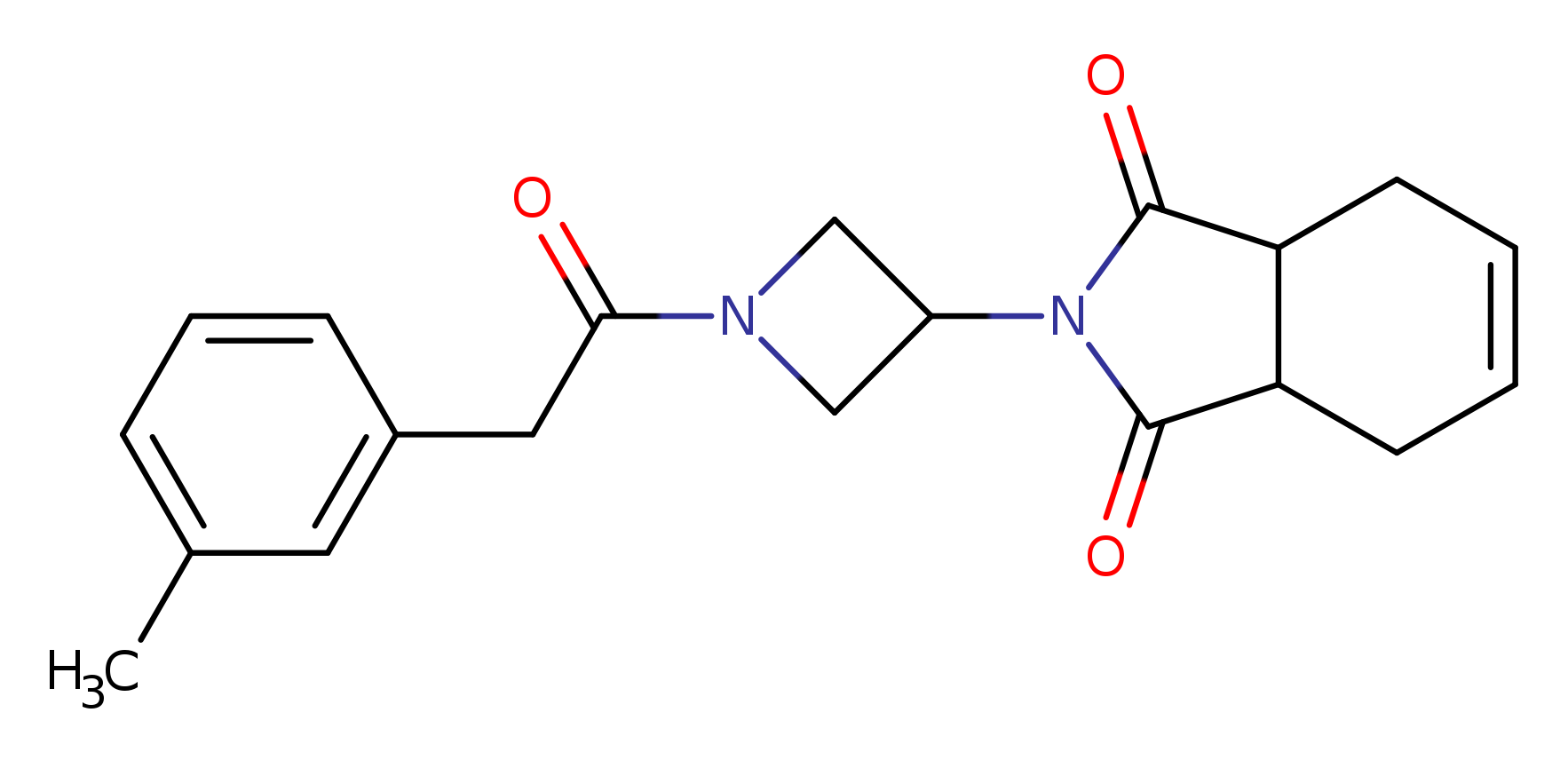2-{1-[2-(3-methylphenyl)acetyl]azetidin-3-yl}-2,3,3a,4,7,7a-hexahydro-1H-isoindole-1,3-dione