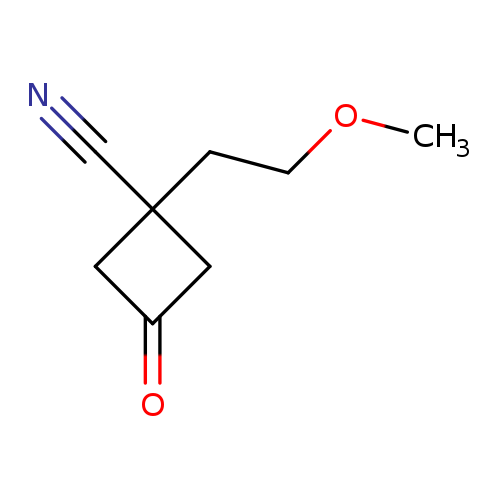 1-(2-methoxyethyl)-3-oxocyclobutane-1-carbonitrile