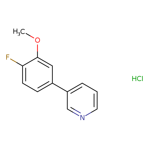 3-(4-fluoro-3-methoxyphenyl)pyridinehydrochloride