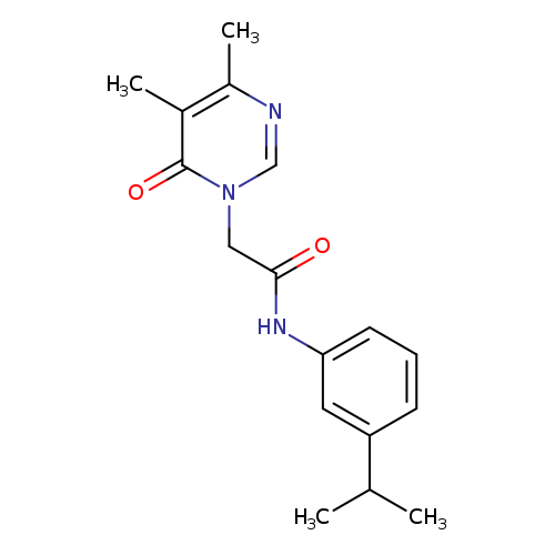 2-(4,5-dimethyl-6-oxo-1,6-dihydropyrimidin-1-yl)-N-[3-(propan-2-yl)phenyl]acetamide
