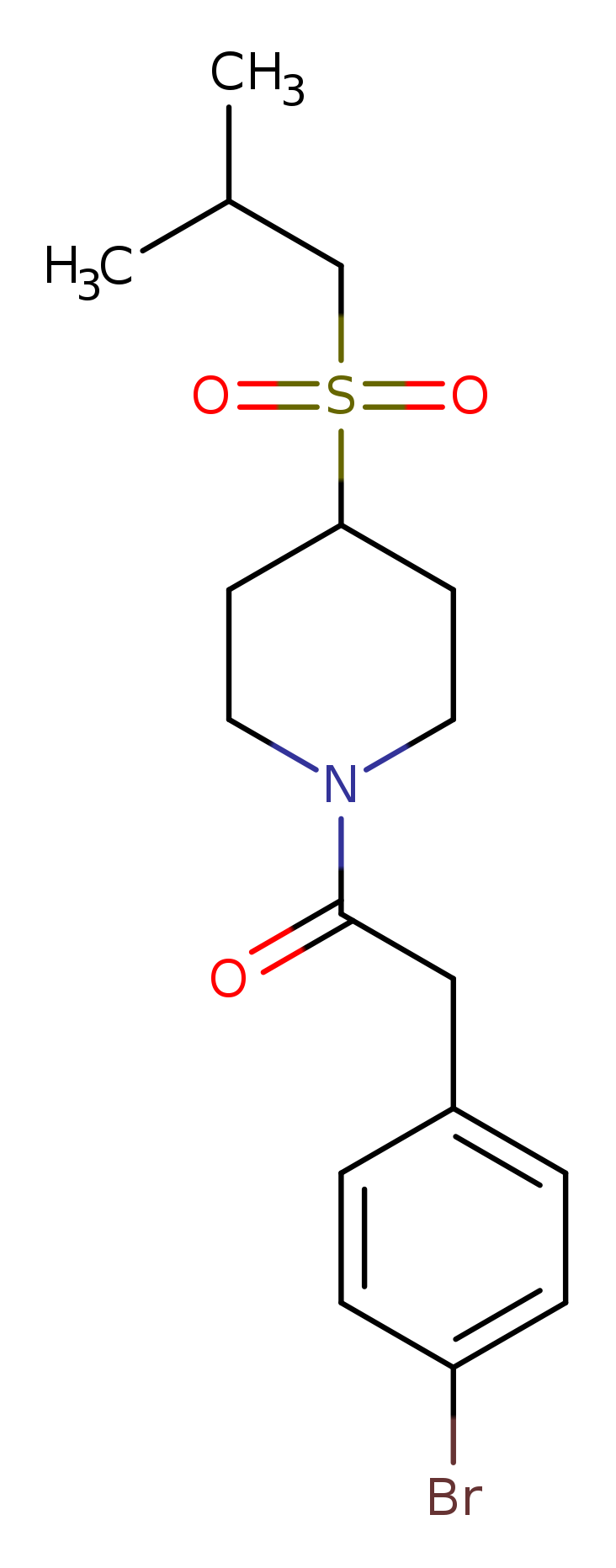 2-(4-bromophenyl)-1-[4-(2-methylpropanesulfonyl)piperidin-1-yl]ethan-1-one