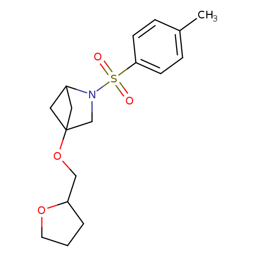 2-(4-methylbenzenesulfonyl)-4-[(oxolan-2-yl)methoxy]-2-azabicyclo[2.1.1]hexane
