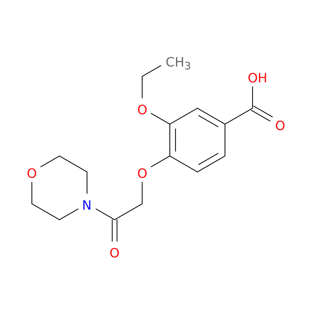 3-ethoxy-4-[2-(morpholin-4-yl)-2-oxoethoxy]benzoic acid