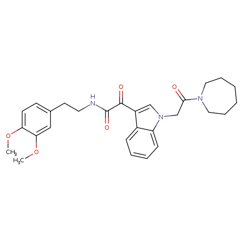 2-{1-[2-(azepan-1-yl)-2-oxoethyl]-1H-indol-3-yl}-N-[2-(3,4-dimethoxyphenyl)ethyl]-2-oxoacetamide