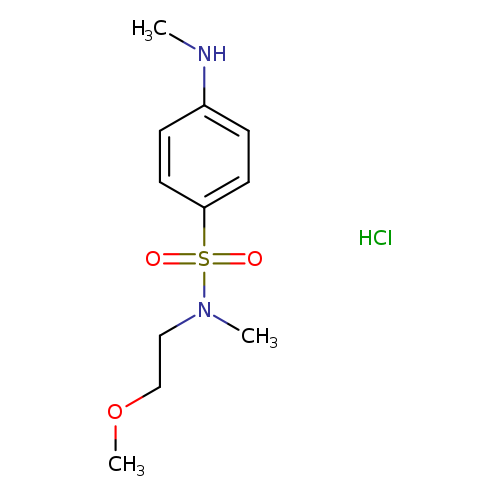 N-(2-methoxyethyl)-N-methyl-4-(methylamino)benzene-1-sulfonamide hydrochloride