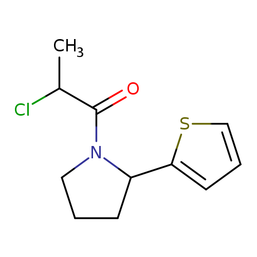 2-chloro-1-[2-(thiophen-2-yl)pyrrolidin-1-yl]propan-1-one