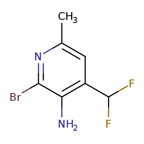 2-bromo-4-(difluoromethyl)-6-methylpyridin-3-amine