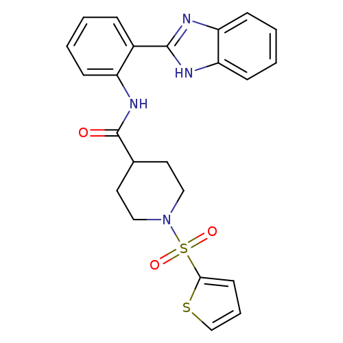 N-[2-(1H-1,3-benzodiazol-2-yl)phenyl]-1-(thiophene-2-sulfonyl)piperidine-4-carboxamide