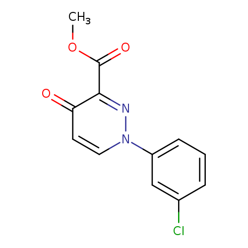 methyl 1-(3-chlorophenyl)-4-oxo-1,4-dihydropyridazine-3-carboxylate