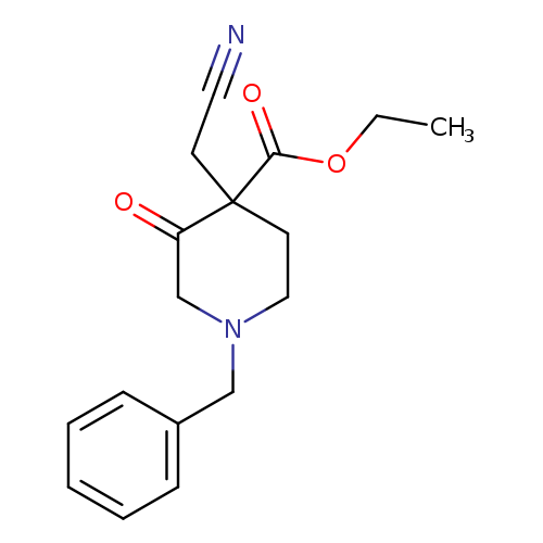 Ethyl 1-benzyl-4-(cyanomethyl)-3-oxopiperidine-4-carboxylate