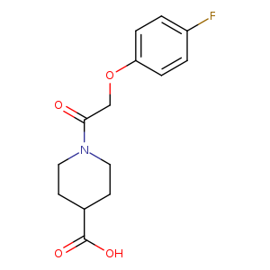 1-[2-(4-Fluoro-phenoxy)-acetyl]-piperidine-4-carboxylic acid