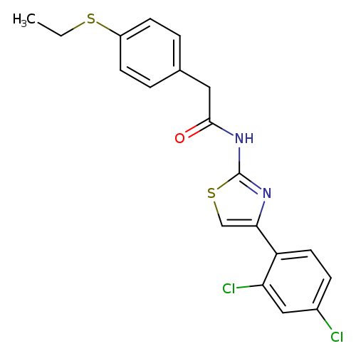 N-[4-(2,4-dichlorophenyl)-1,3-thiazol-2-yl]-2-[4-(ethylsulfanyl)phenyl]acetamide