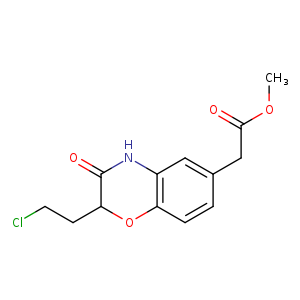 methyl 2-[2-(2-chloroethyl)-3-oxo-3,4-dihydro-2H-1,4-benzoxazin-6-yl]acetate