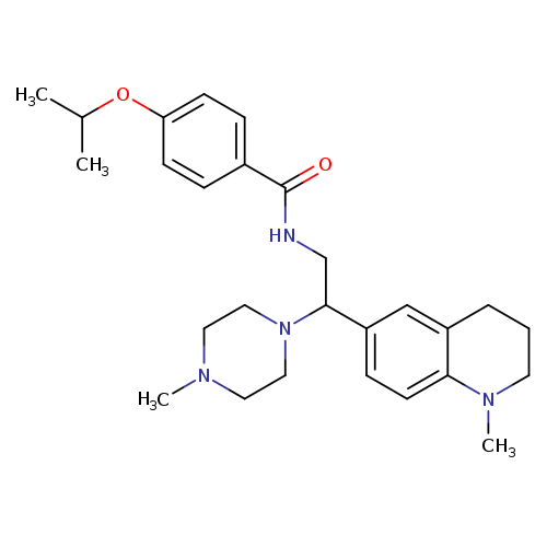 N-[2-(1-methyl-1,2,3,4-tetrahydroquinolin-6-yl)-2-(4-methylpiperazin-1-yl)ethyl]-4-(propan-2-yloxy)benzamide