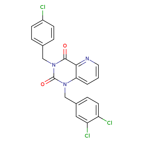 3-[(4-chlorophenyl)methyl]-1-[(3,4-dichlorophenyl)methyl]-1H,2H,3H,4H-pyrido[3,2-d]pyrimidine-2,4-dione