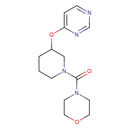 4-[3-(pyrimidin-4-yloxy)piperidine-1-carbonyl]morpholine