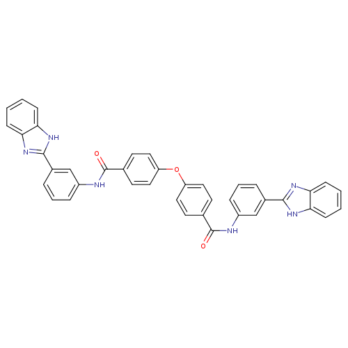 N-[3-(1H-1,3-benzodiazol-2-yl)phenyl]-4-(4-{[3-(1H-1,3-benzodiazol-2-yl)phenyl]carbamoyl}phenoxy)benzamide