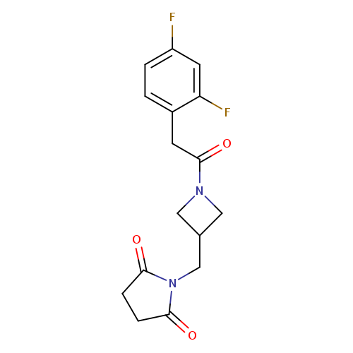 1-({1-[2-(2,4-difluorophenyl)acetyl]azetidin-3-yl}methyl)pyrrolidine-2,5-dione