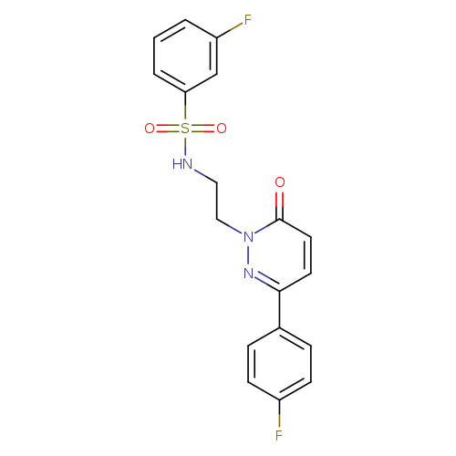 3-fluoro-N-{2-[3-(4-fluorophenyl)-6-oxo-1,6-dihydropyridazin-1-yl]ethyl}benzene-1-sulfonamide