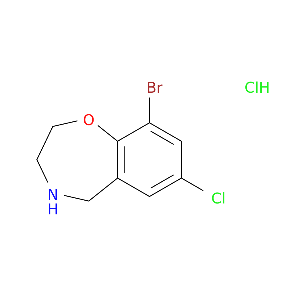 9-bromo-7-chloro-2,3,4,5-tetrahydro-1,4-benzoxazepine hydrochloride