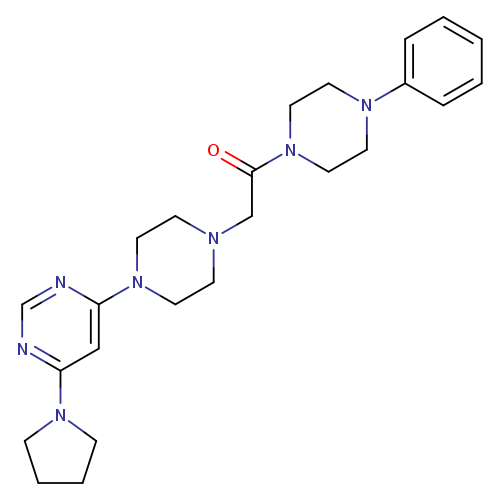 1-(4-phenylpiperazin-1-yl)-2-{4-[6-(pyrrolidin-1-yl)pyrimidin-4-yl]piperazin-1-yl}ethan-1-one