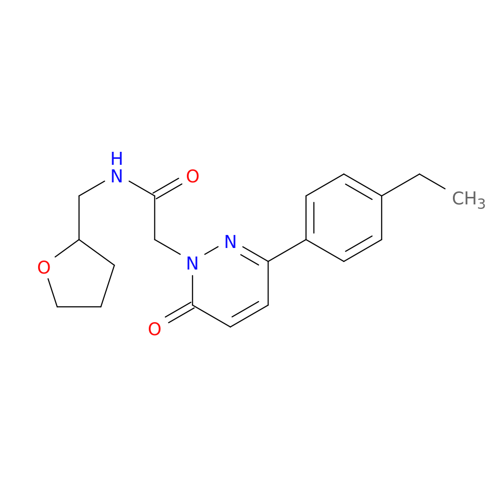 2-[3-(4-ethylphenyl)-6-oxo-1,6-dihydropyridazin-1-yl]-N-[(oxolan-2-yl)methyl]acetamide