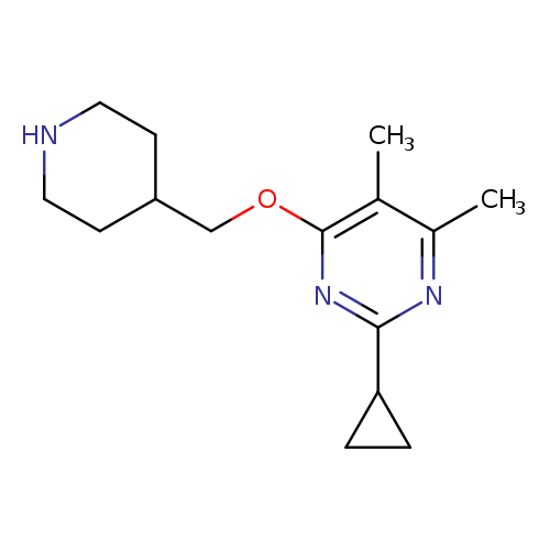 2-cyclopropyl-4,5-dimethyl-6-[(piperidin-4-yl)methoxy]pyrimidine