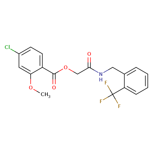({[2-(trifluoromethyl)phenyl]methyl}carbamoyl)methyl 4-chloro-2-methoxybenzoate