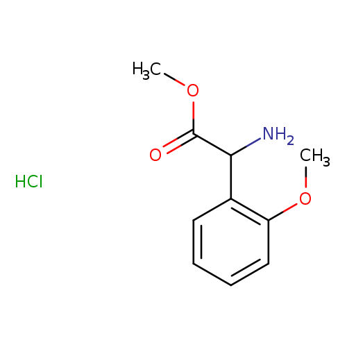 Benzeneacetic acid, a-amino-2-methoxy-, methyl ester,hydrochloride (1:1)