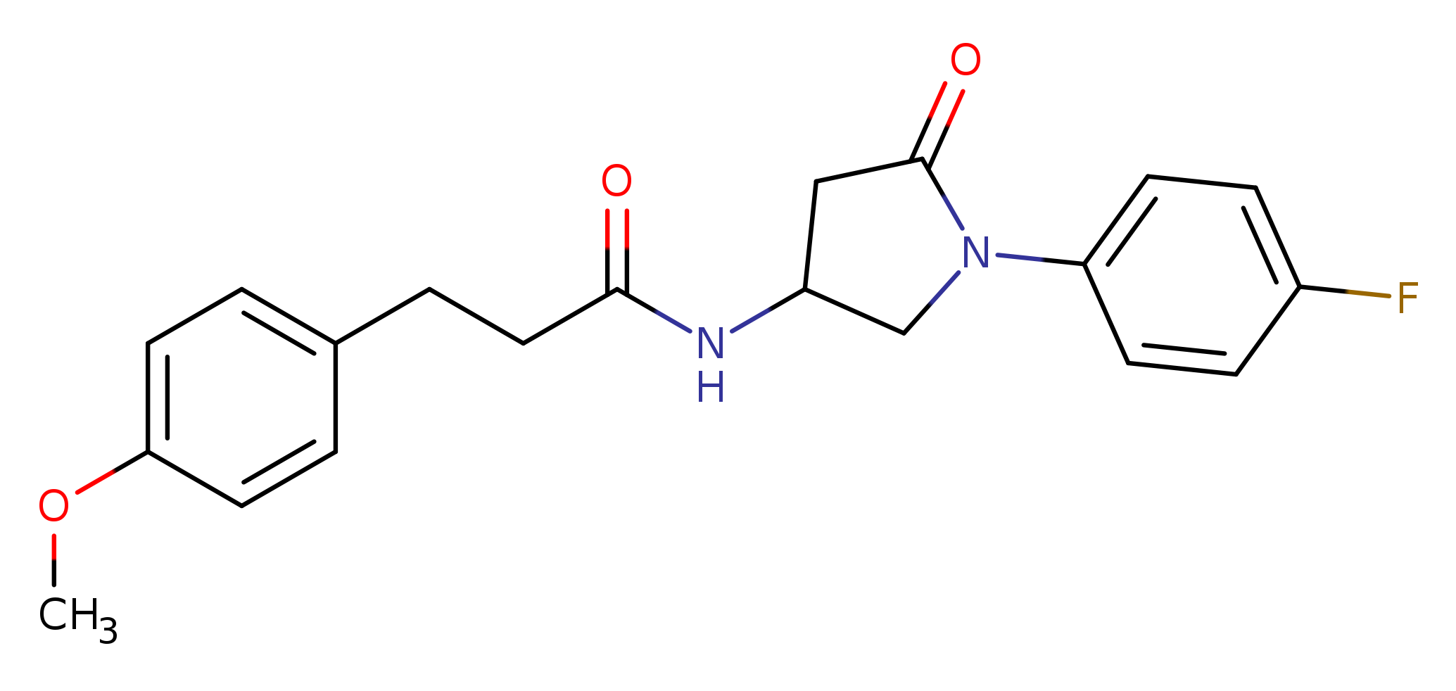 N-[1-(4-fluorophenyl)-5-oxopyrrolidin-3-yl]-3-(4-methoxyphenyl)propanamide