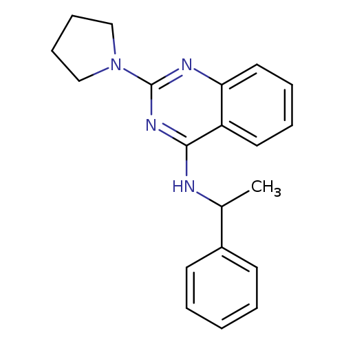 N-(1-phenylethyl)-2-(pyrrolidin-1-yl)quinazolin-4-aMine