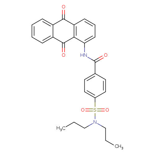 N-(9,10-dioxo-9,10-dihydroanthracen-1-yl)-4-(dipropylsulfamoyl)benzamide