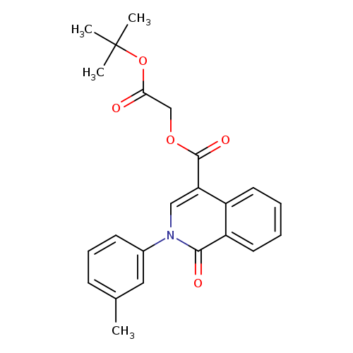 tert-butyl 2-[2-(3-methylphenyl)-1-oxo-1,2-dihydroisoquinoline-4-carbonyloxy]acetate