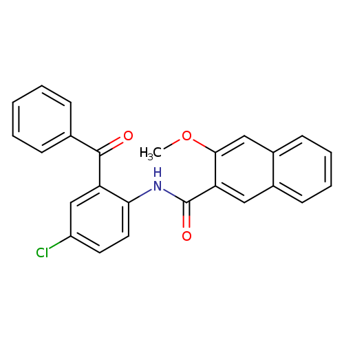 N-(2-benzoyl-4-chlorophenyl)-3-methoxynaphthalene-2-carboxamide